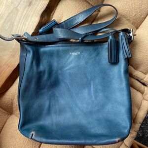 Coach Legacy Duffle Crossbody Hobo Leather Bag.